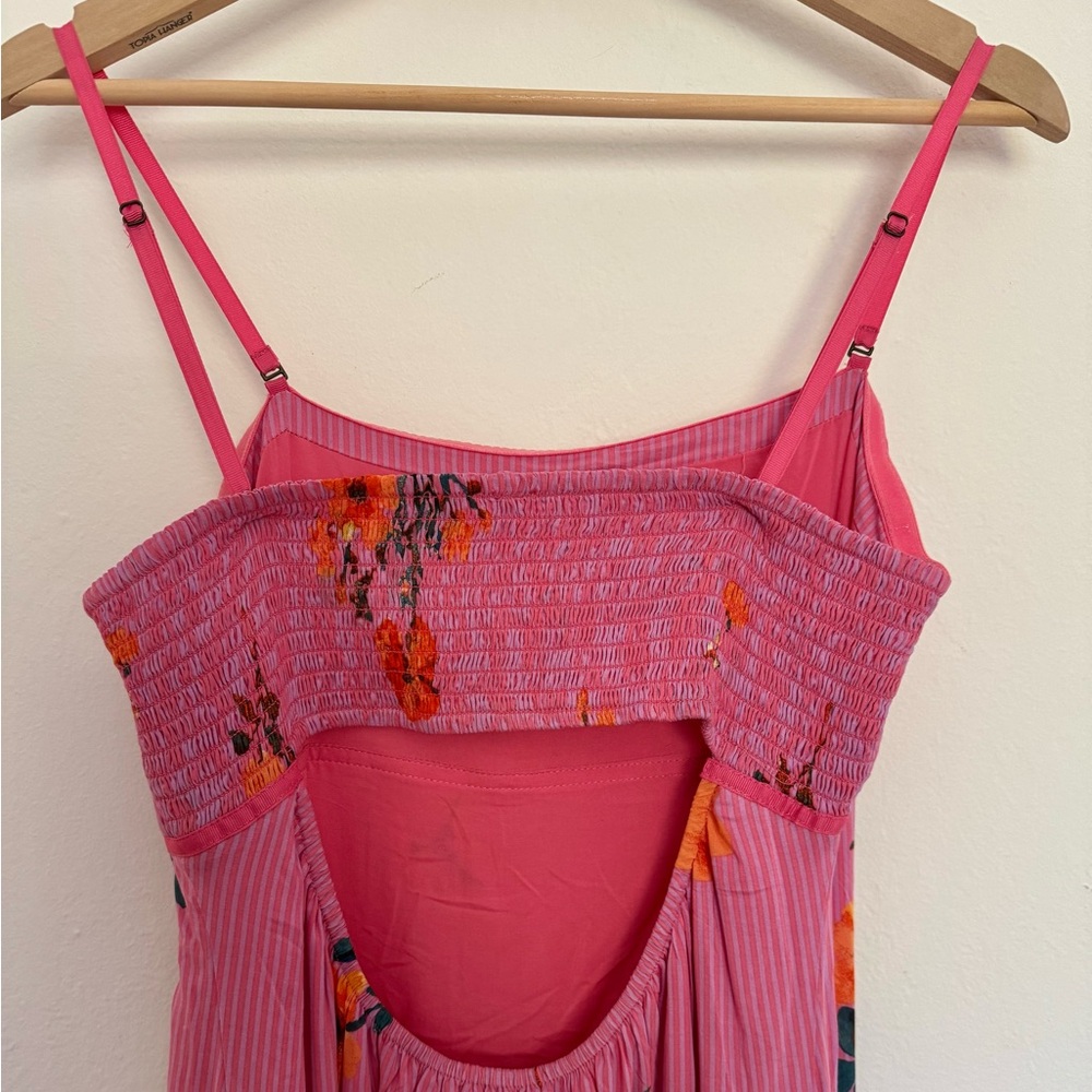 Free People - Floral Pink Midi/Maxi Dress - Size M - Picture 10 of 10